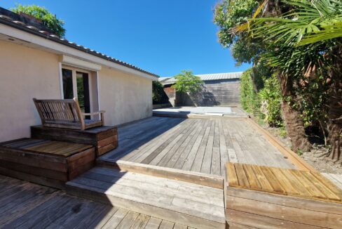 Le Bouscat Superbe échoppe double de plain pied avec piscine